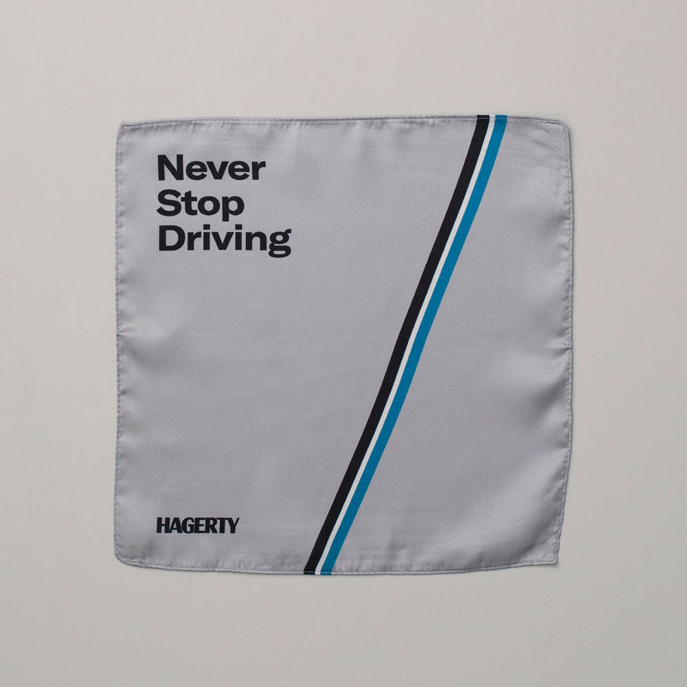 Never Stop Driving Pocket Square